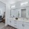 Spacious bathroom with dual sink vanity