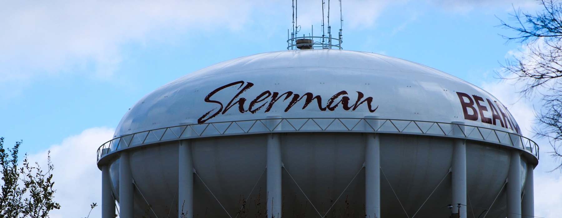 Water Tower in Sherman Tx