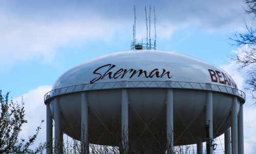 Water Tower in Sherman Tx